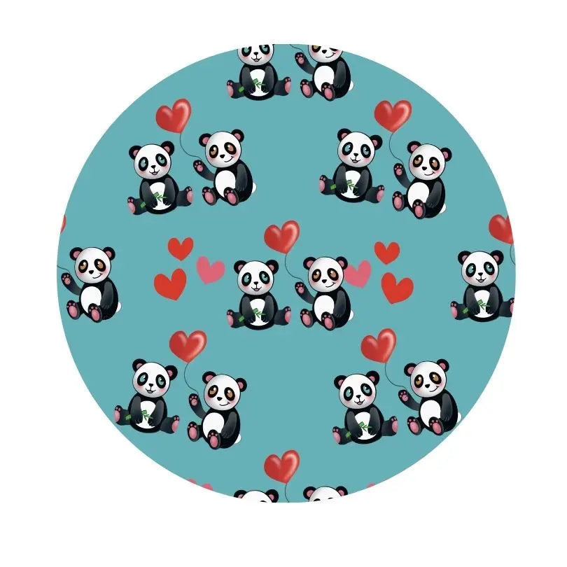 Panda and Hearts Lovey Pure Bambinos