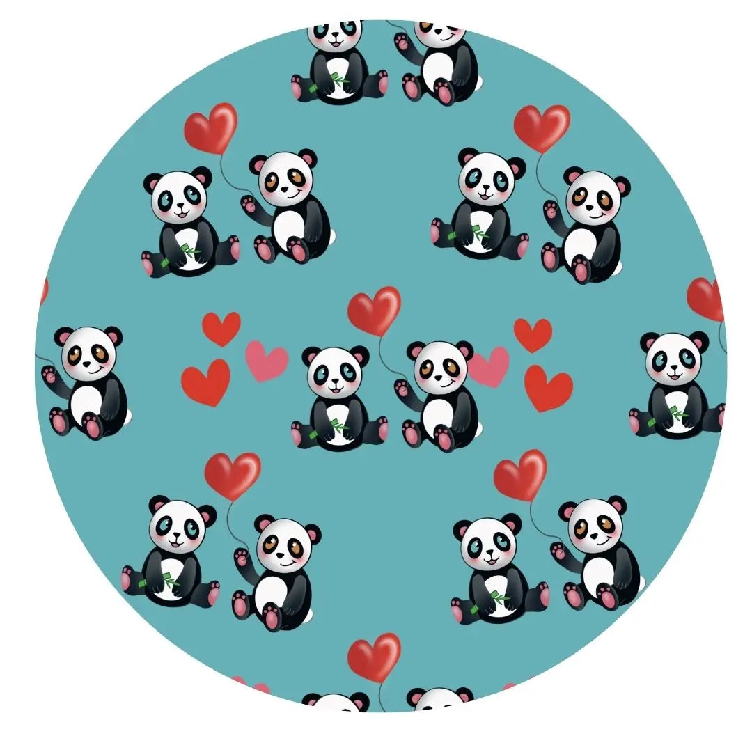 Pandas and Hearts Journey Dress Pure Bambinos