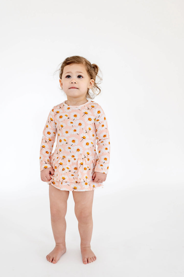 Daisy Long Sleeve Twirl Bodysuit - Pure Bambinos