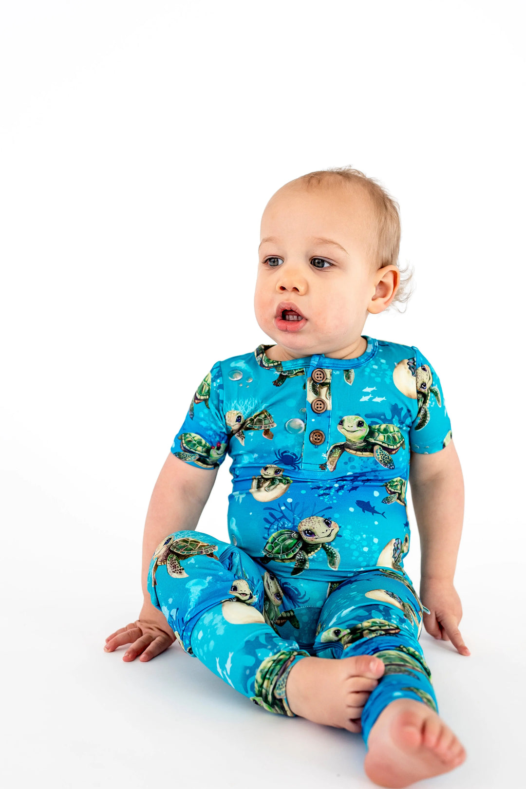 Sea Turtles Convertible Romper - Pure Bambinos
