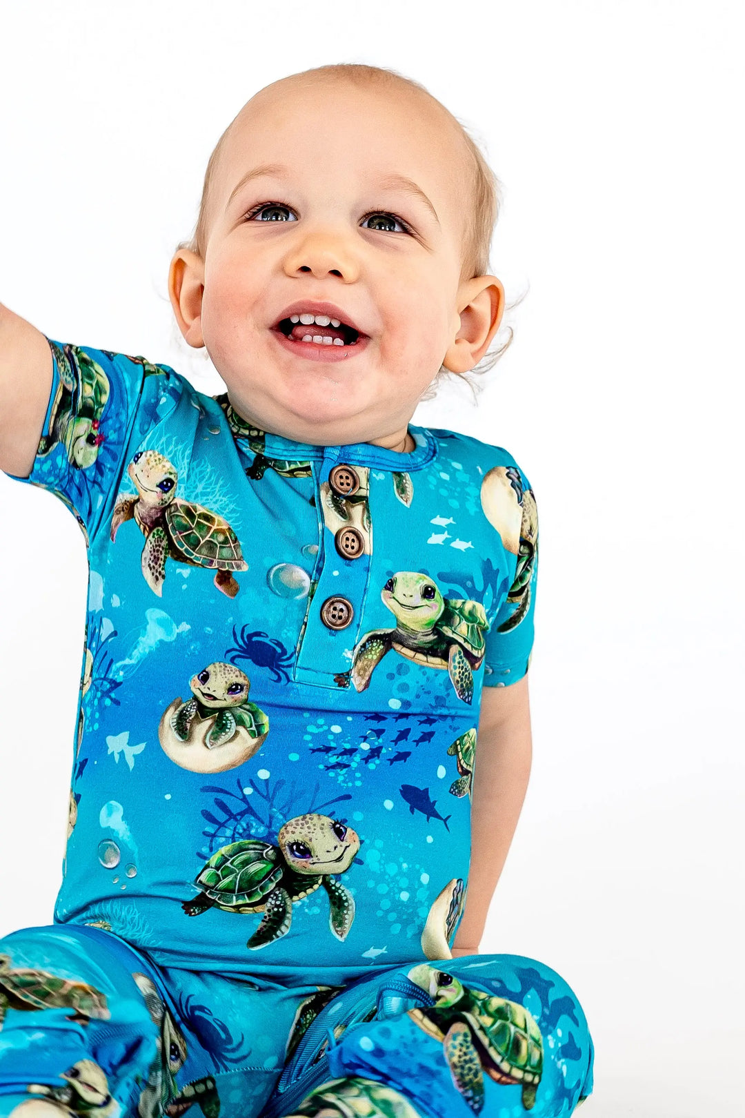 Sea Turtles Convertible Romper - Pure Bambinos