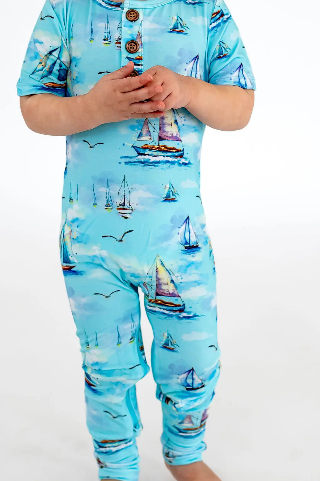 Sail Away Convertible Romper - Pure Bambinos