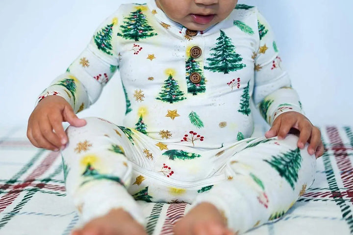 Christmas Trees Convertible Romper Pure Bambinos