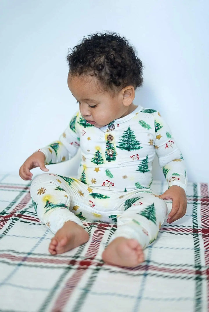 Christmas Trees Convertible Romper Pure Bambinos