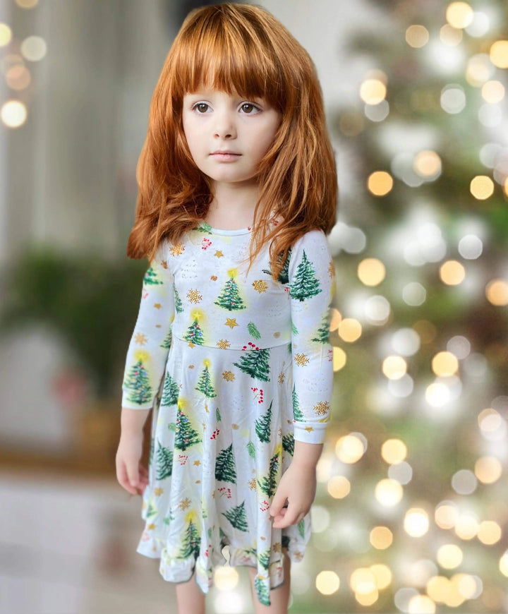 Christmas Trees Journey Dress Pure Bambinos