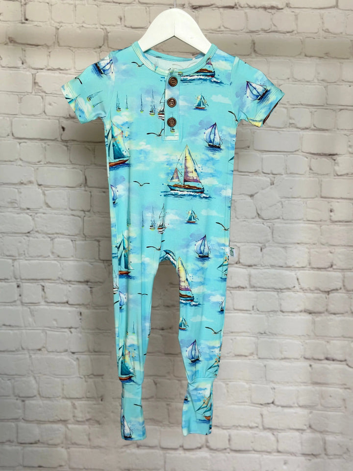 Sail Away Convertible Romper - Pure Bambinos