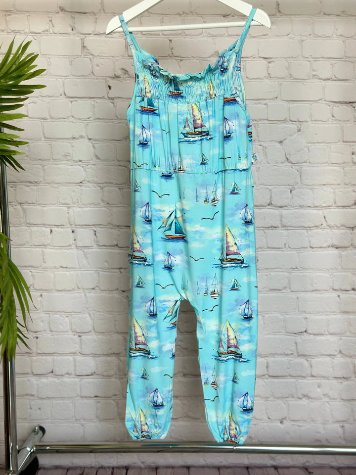 Sail Away Smocked Romper - Pure Bambinos