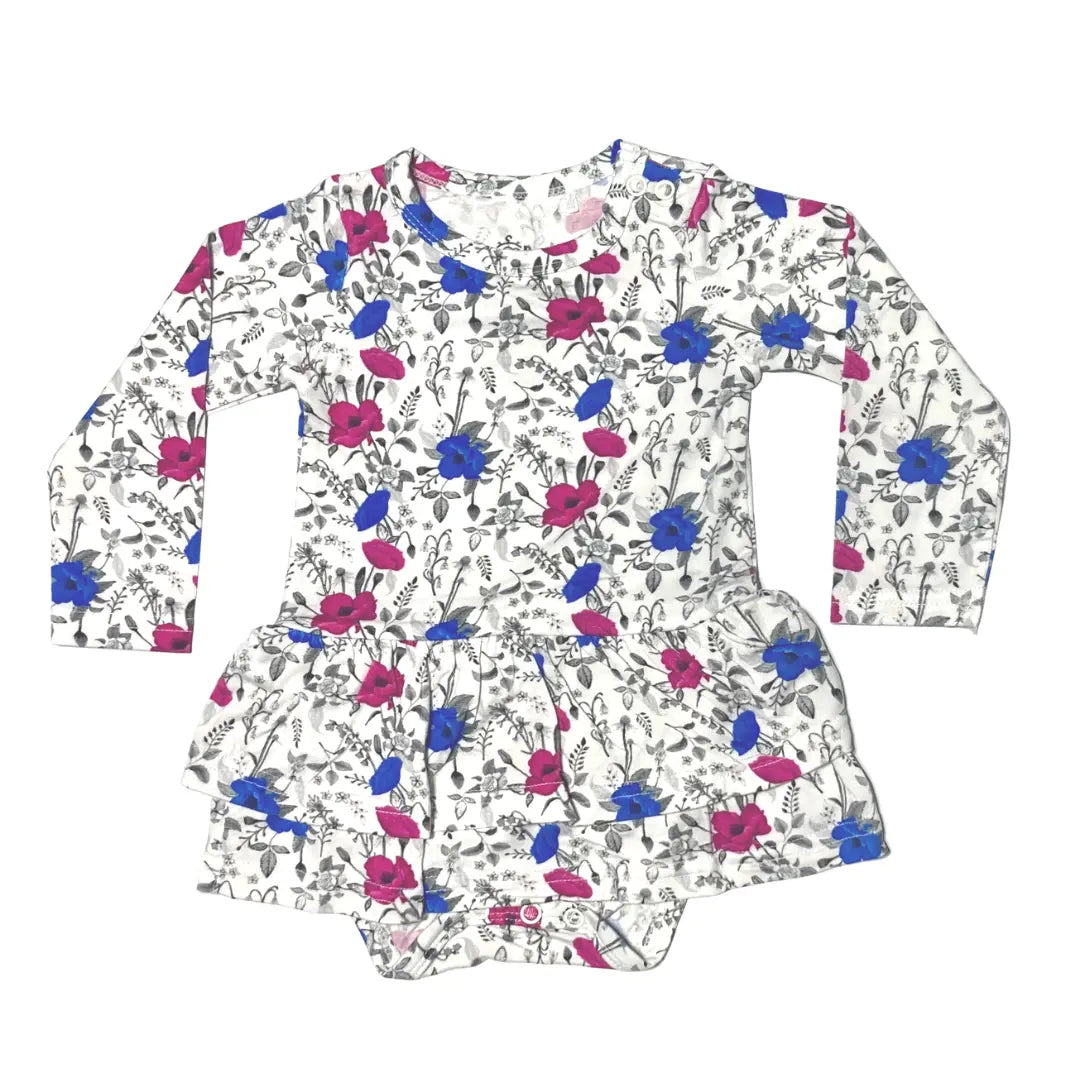 Poppy Long Sleeve Twirl Bodysuit - Pure Bambinos
