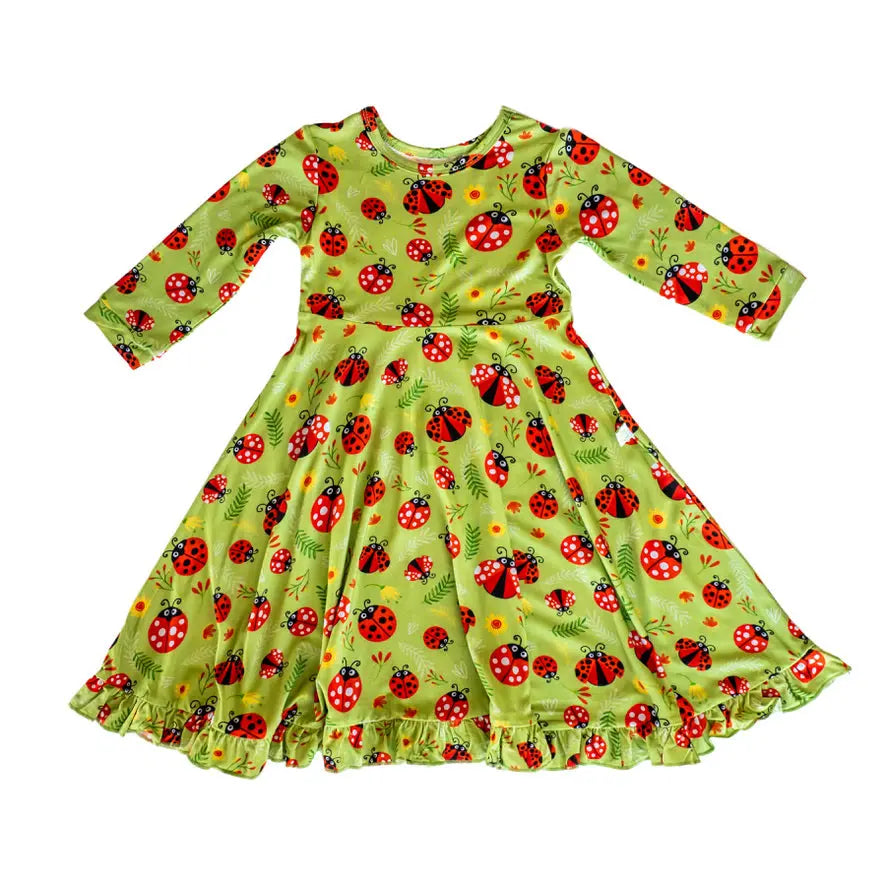 Ladybugs Journey Dress - Pure Bambinos