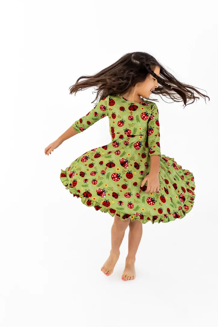 Ladybugs Journey Dress - Pure Bambinos