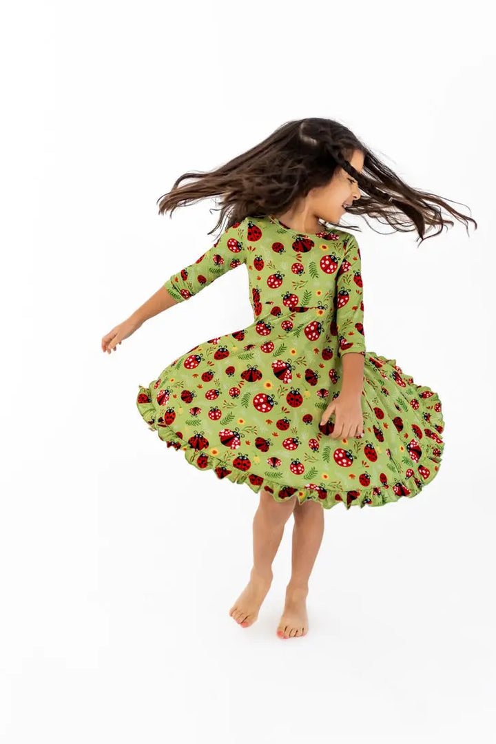 Ladybugs Journey Dress - Pure Bambinos