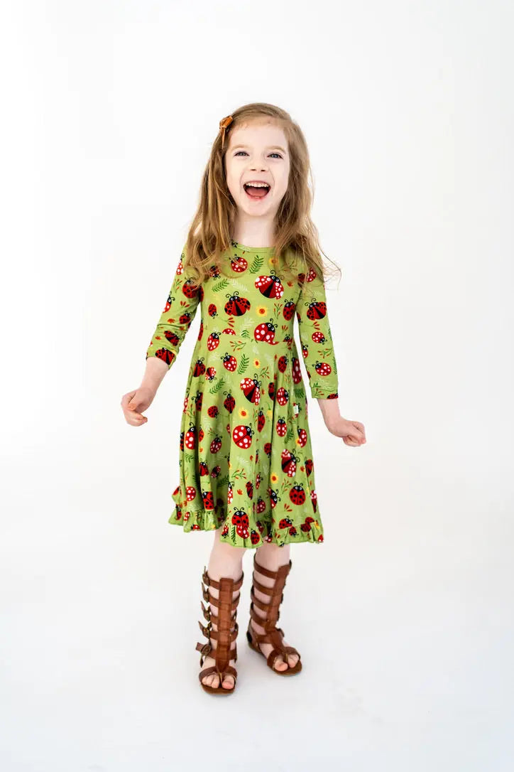 Ladybugs Journey Dress - Pure Bambinos