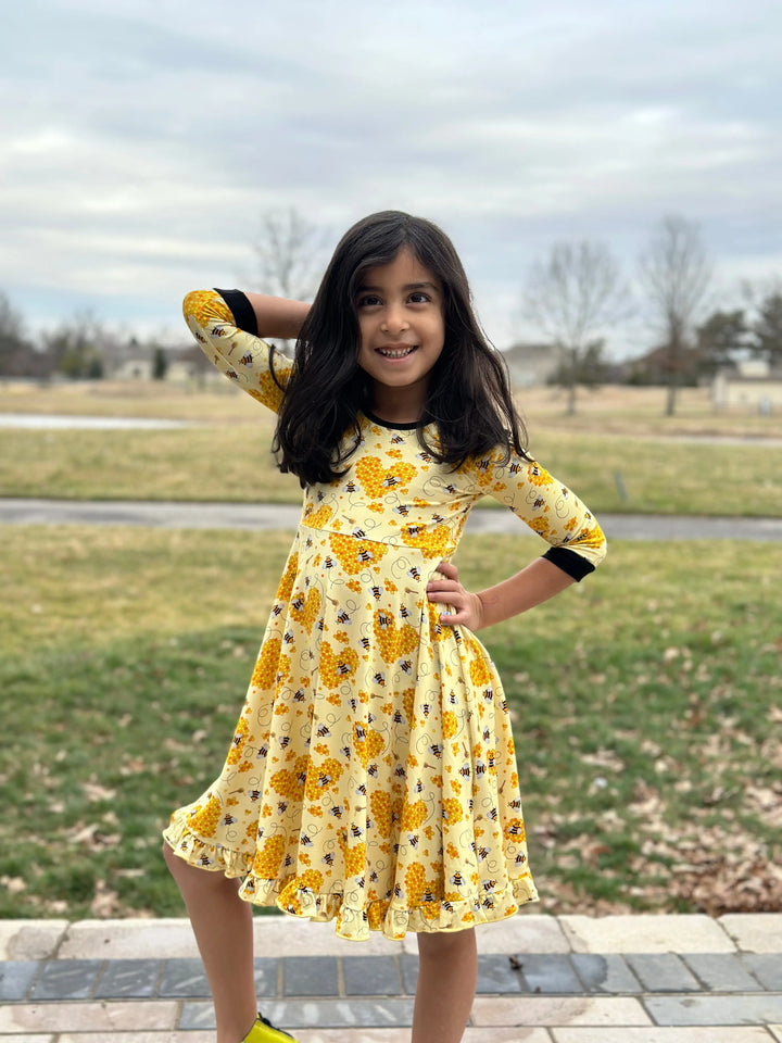 Bee Mine Journey Dress - Pure Bambinos