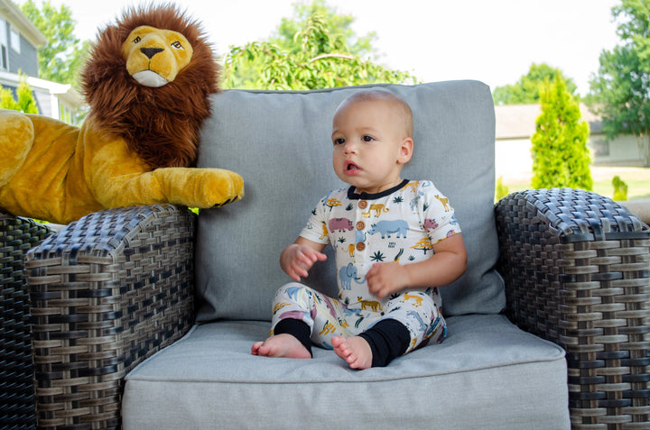 Safari Convertible Romper - Pure Bambinos