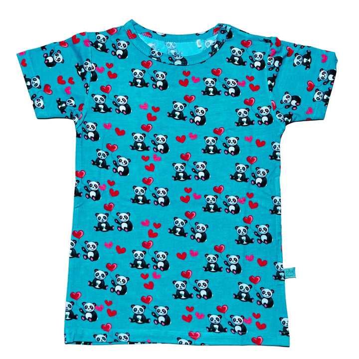 Pandas and Hearts Tshirt - Pure Bambinos