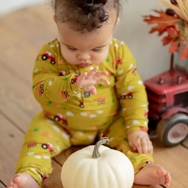 The one with the Tractor Romper - Pure Bambinos