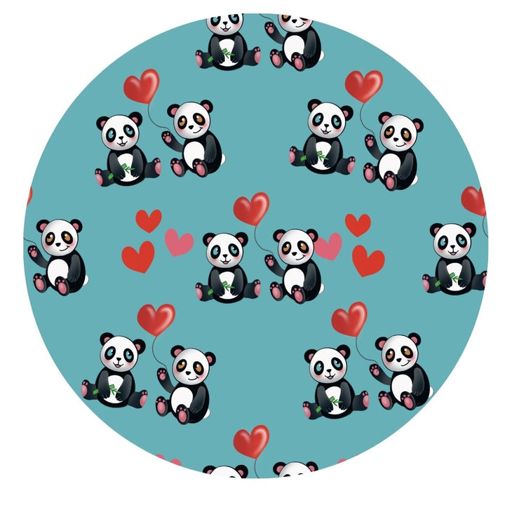 Pandas and Hearts Journey Dress Pure Bambinos