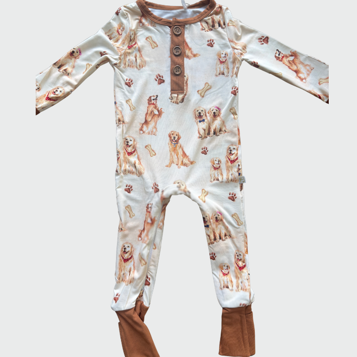Golden Retriever Convertible Romper