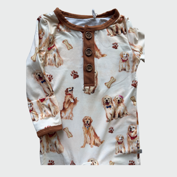 Golden Retriever Convertible Romper