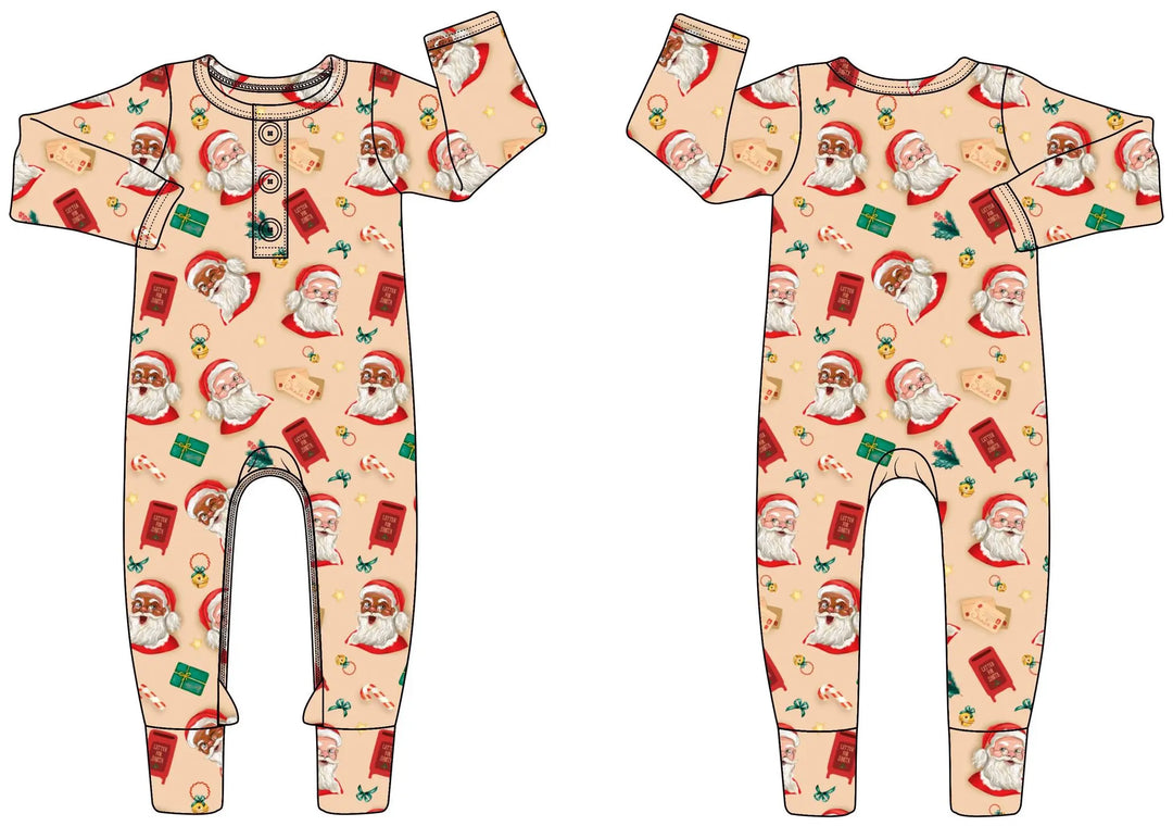 Santa Letters Convertible Romper - Pure Bambinos