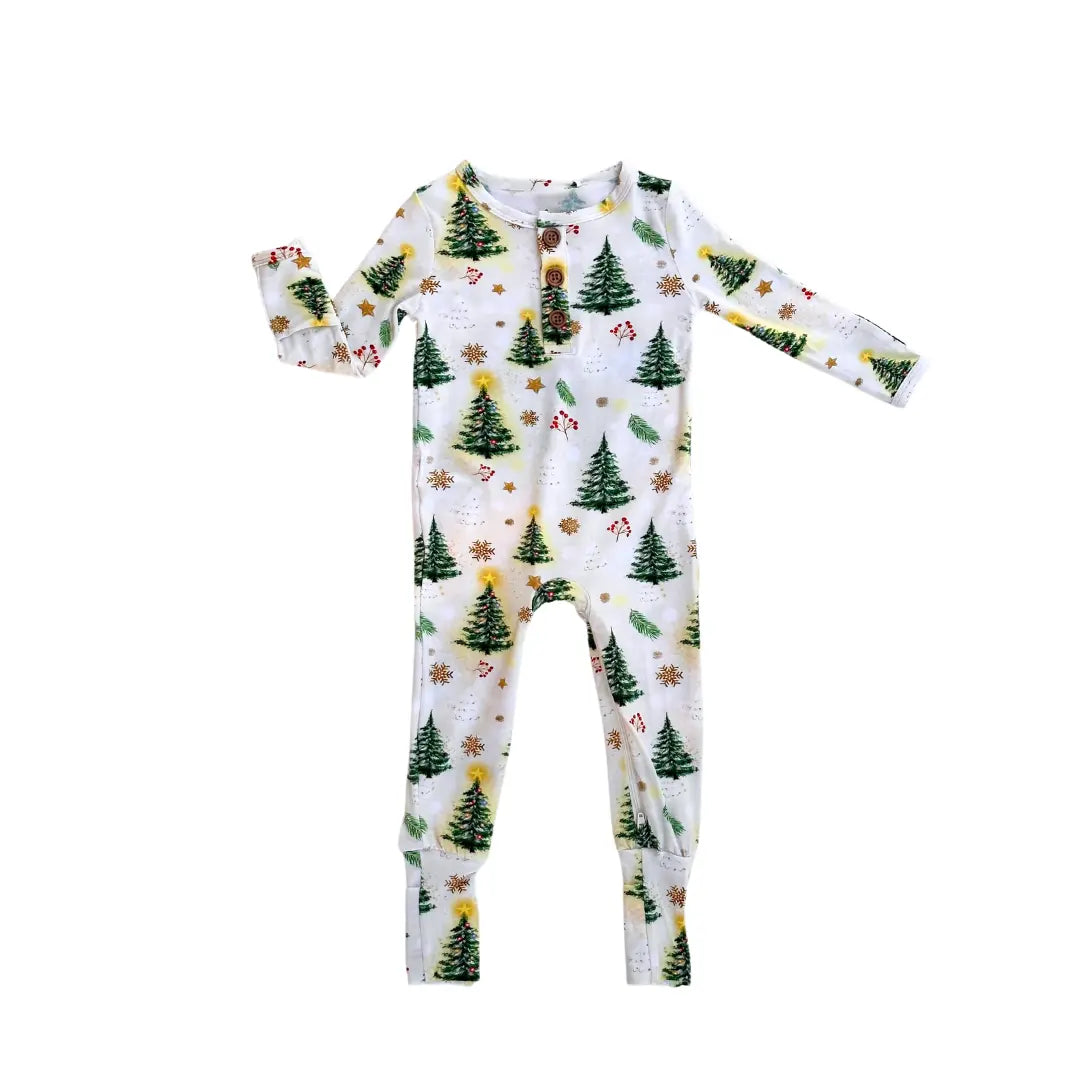 Christmas Trees Convertible Romper - Pure Bambinos