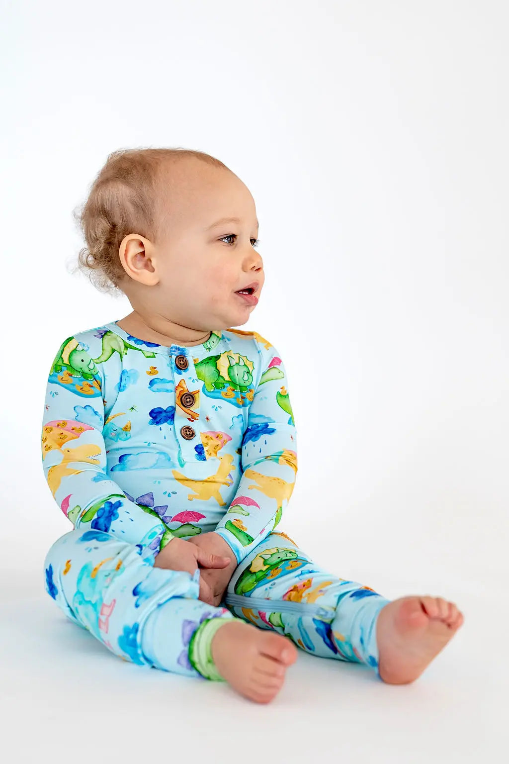 Dino Splash Convertible Romper - Pure Bambinos