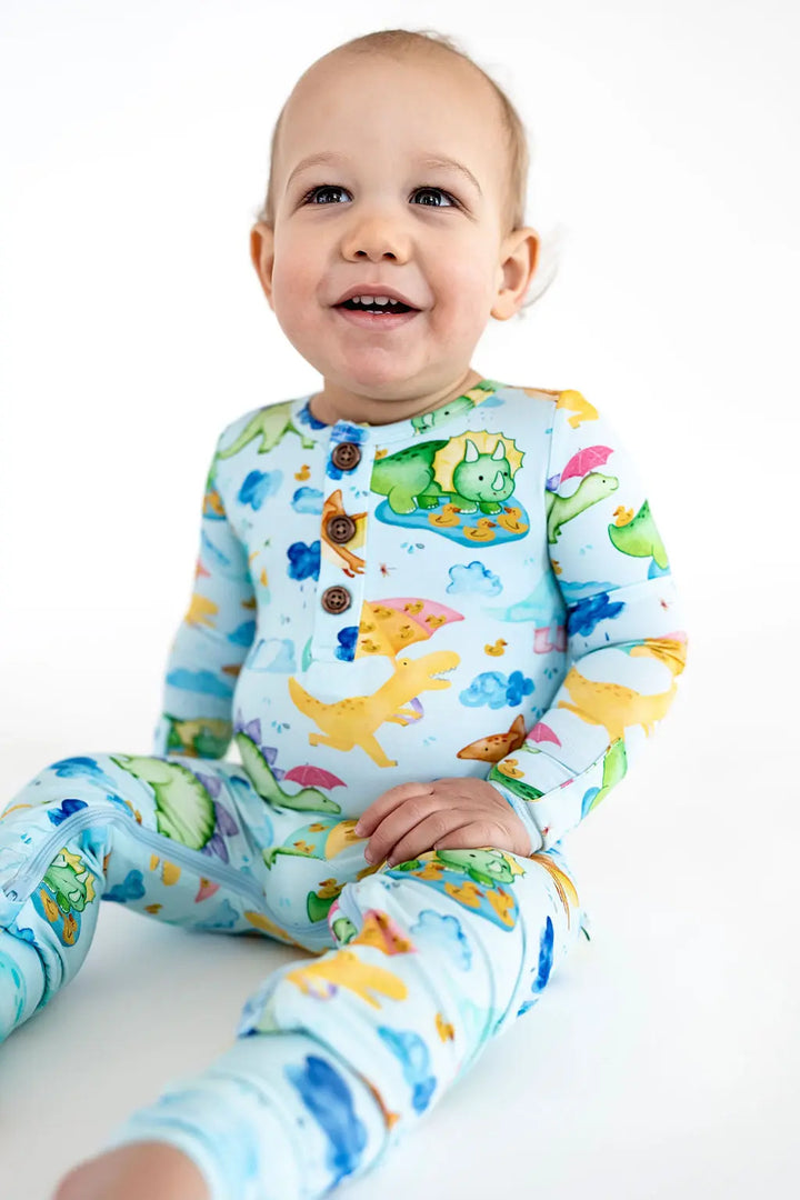 Dino Splash Convertible Romper - Pure Bambinos