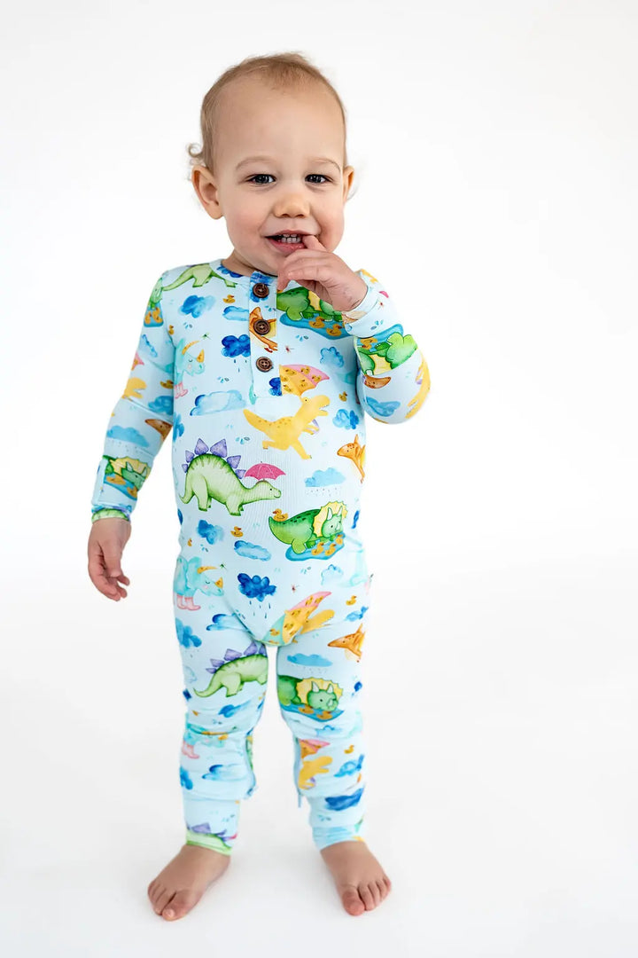 Dino Splash Convertible Romper - Pure Bambinos