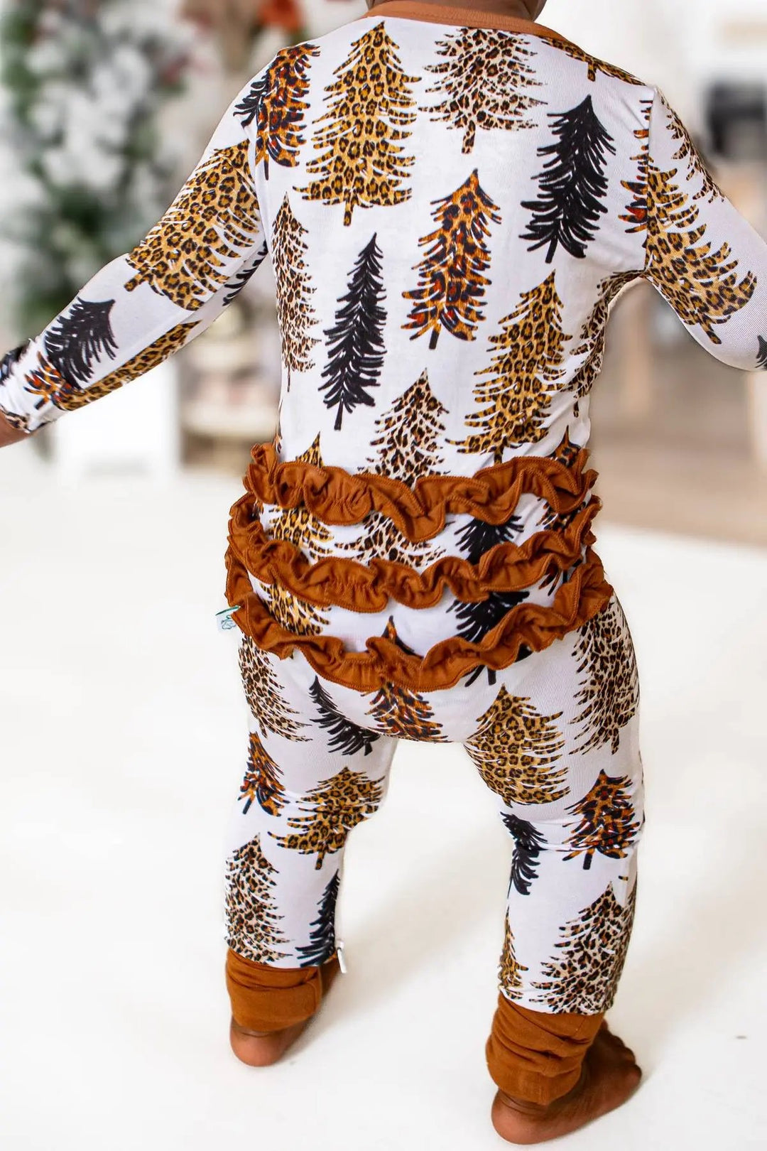 Cheetah Trees Convertible Romper