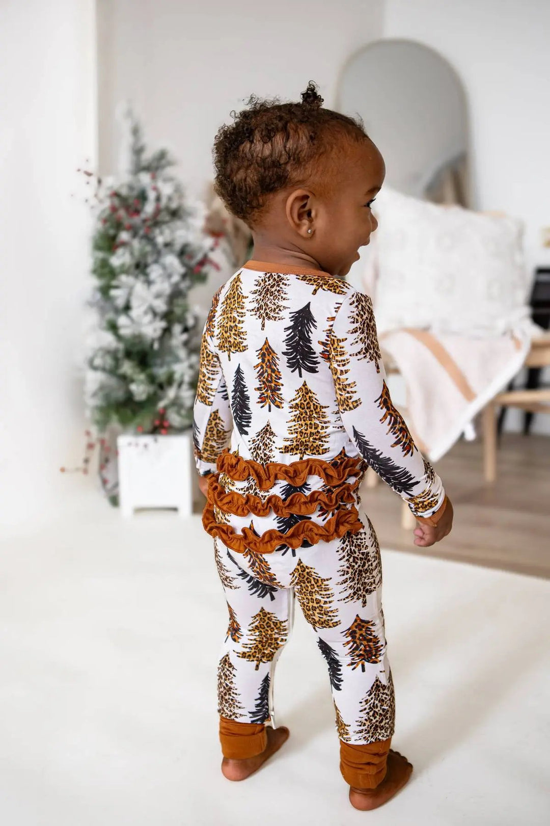 Cheetah Trees Convertible Romper