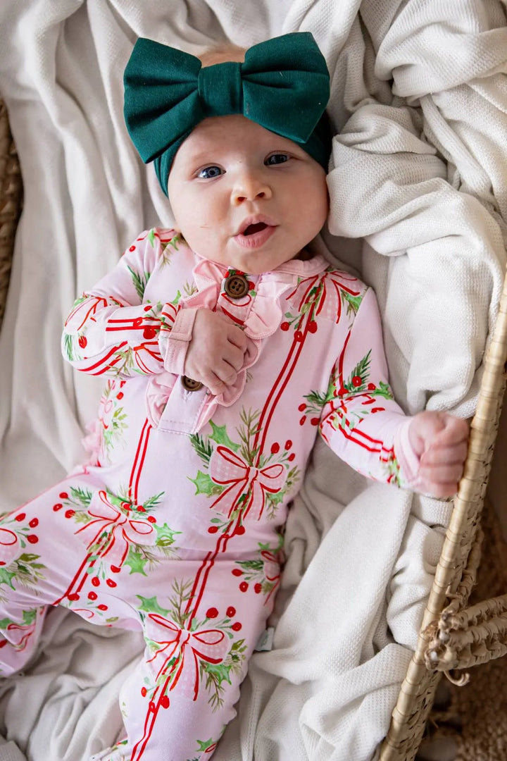 Christmas Bows Convertible Romper