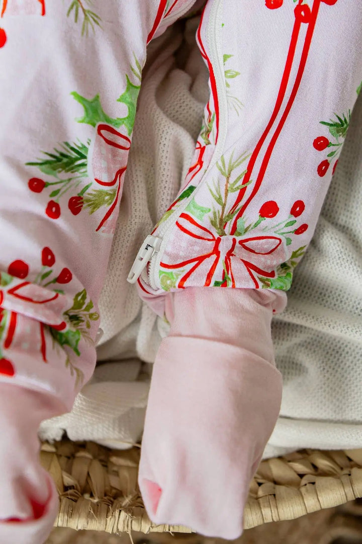 Christmas Bows Convertible Romper
