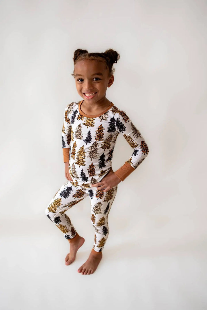 Cheetah Trees Pajama set