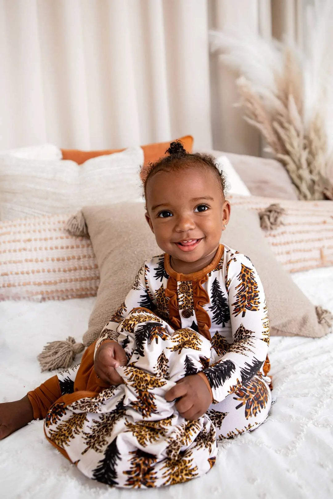 Cheetah Trees Convertible Romper