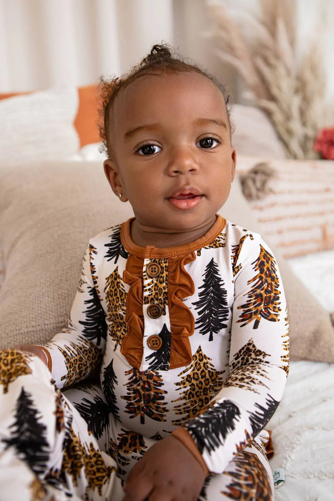 Cheetah Trees Convertible Romper