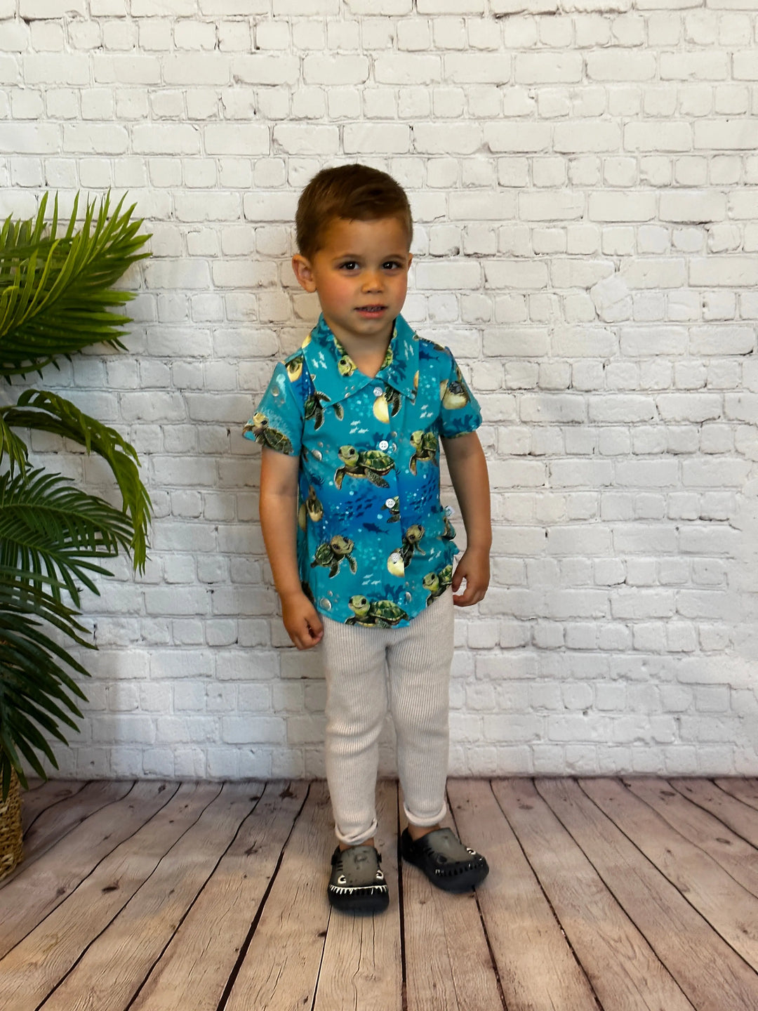 Sea Turtle Polo Shirt - Pure Bambinos