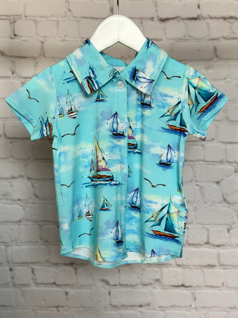 Sail Away Polo Shirt - Pure Bambinos