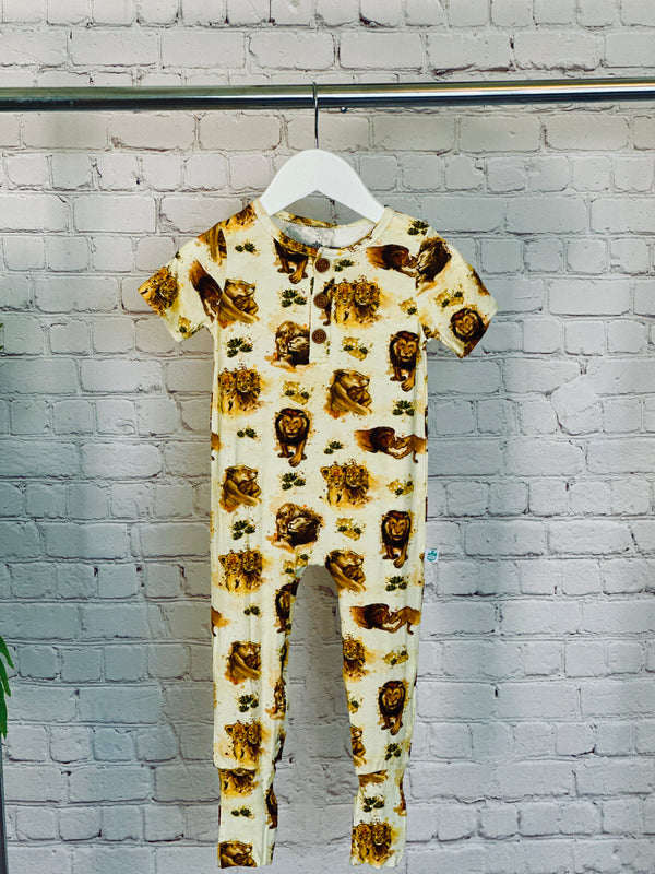 Lions Convertible Romper - Pure Bambinos