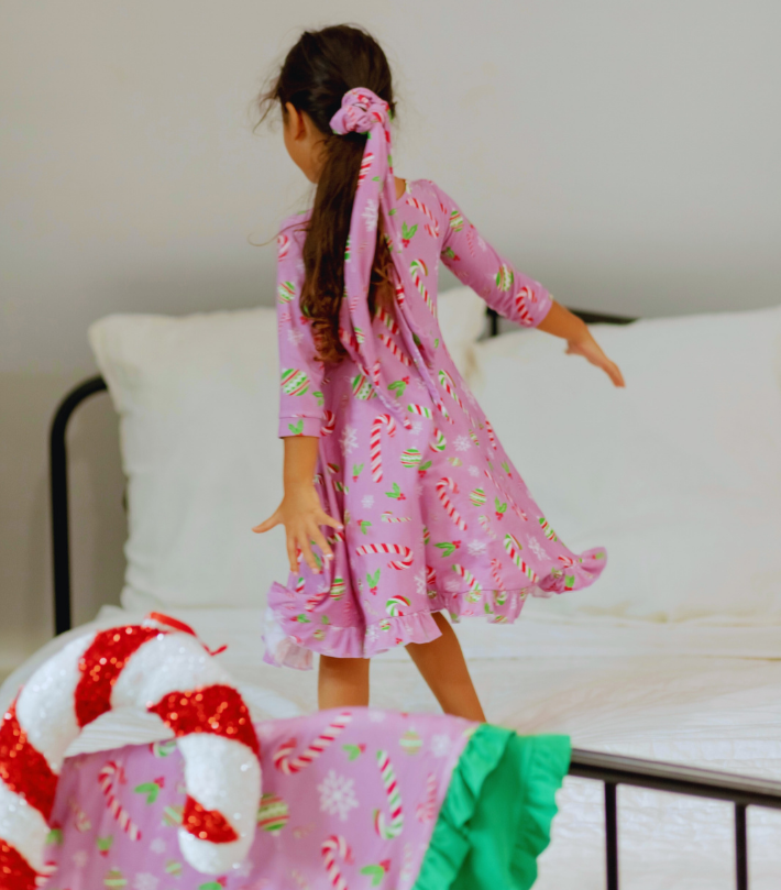 The one with the Candy Canes Journey Dress - Pure Bambinos