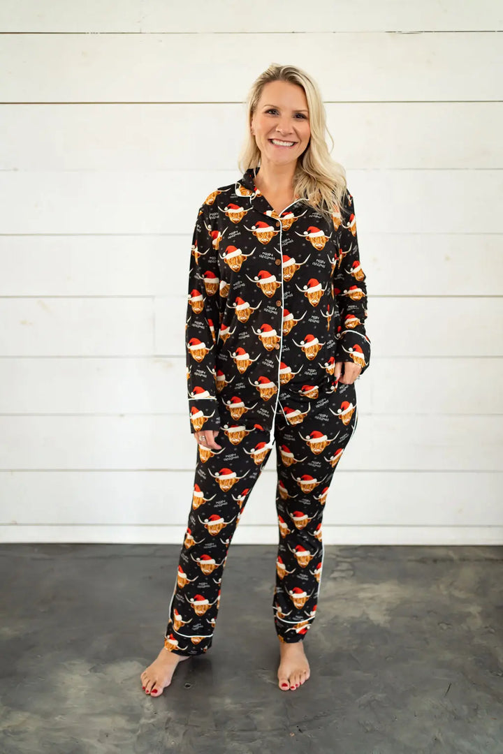 Mooey Christmas Women Pajama Set - Pure Bambinos