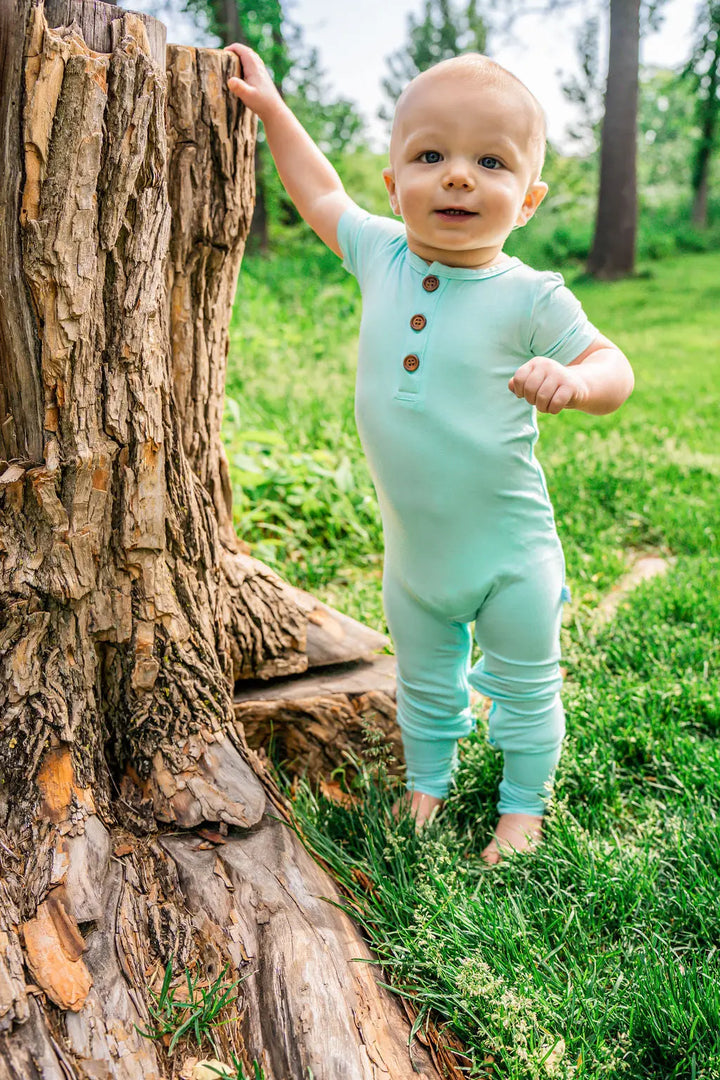 Sky Blue Romper - Pure Bambinos