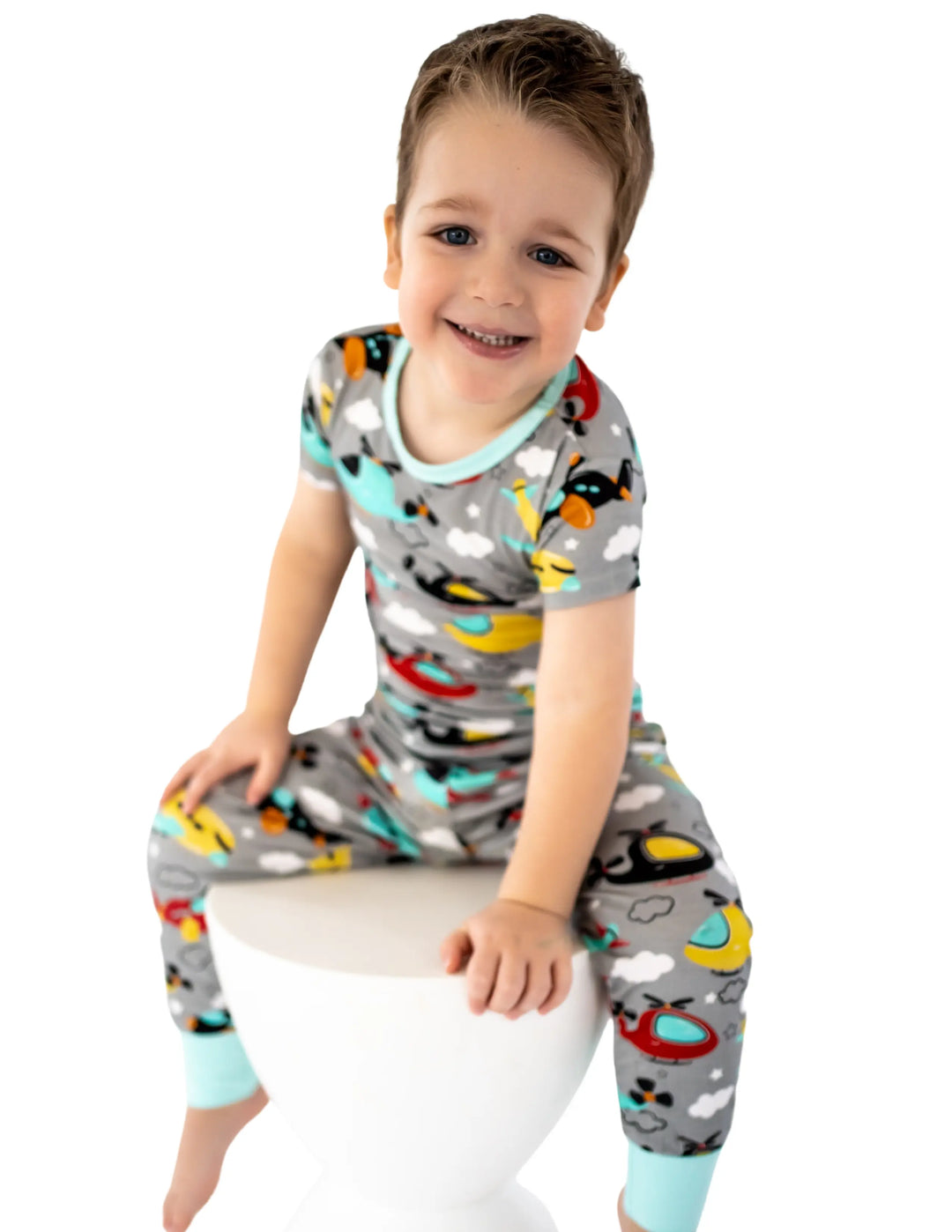 bamboo kids joggers, planes kids joggers, helicopter kids joggers