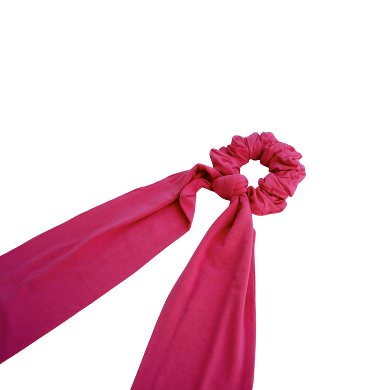 Hot Pink Scrunchy Scarf - Pure Bambinos