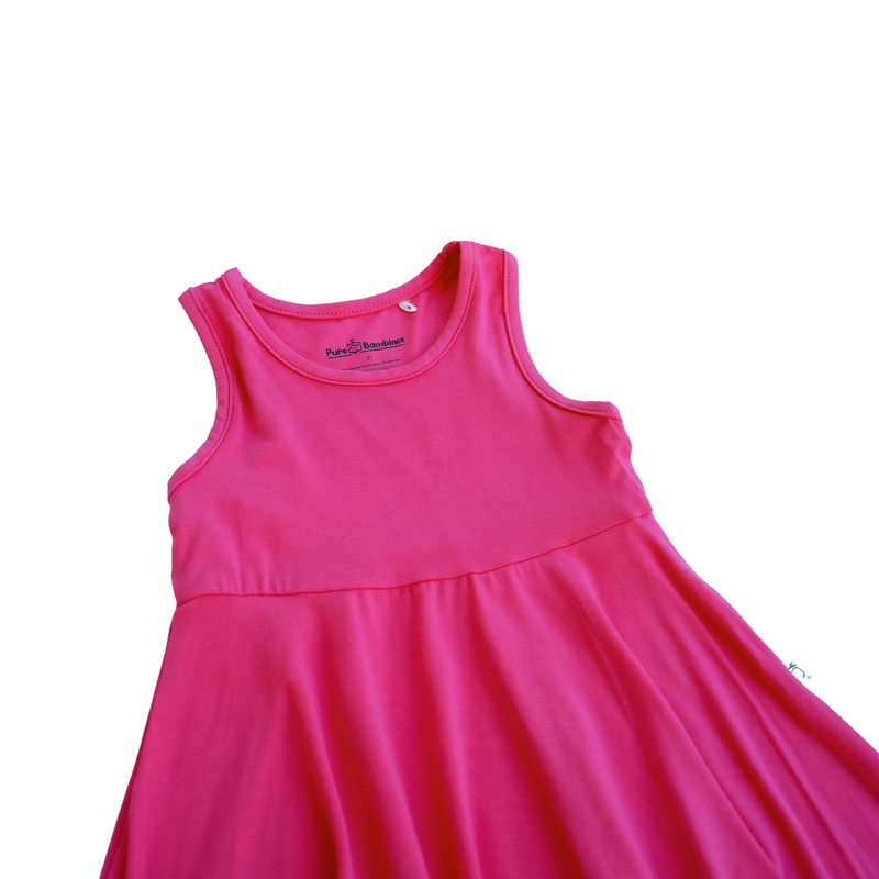 Hot Pink Tank Journey Dress - Pure Bambinos