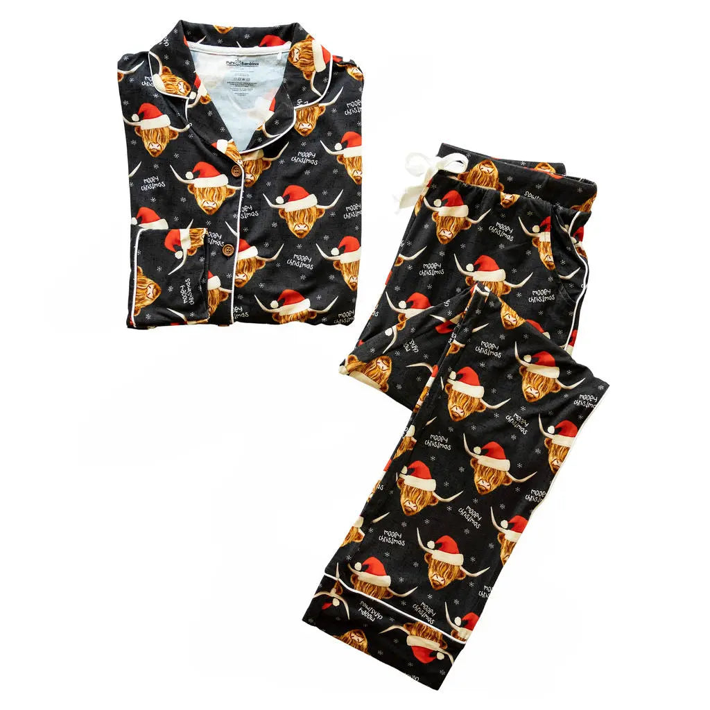 Mooey Christmas Women Pajama Set - Pure Bambinos