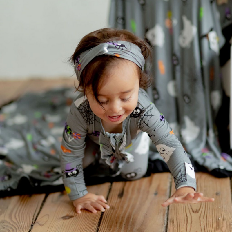 The one that is Spooky Knotted Headband - Pure Bambinos