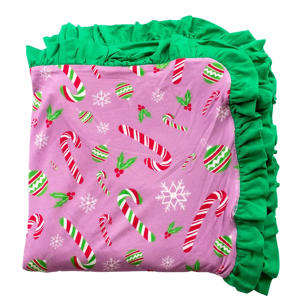 The one with the Candy Canes Nani Luxe Blanket - Pure Bambinos