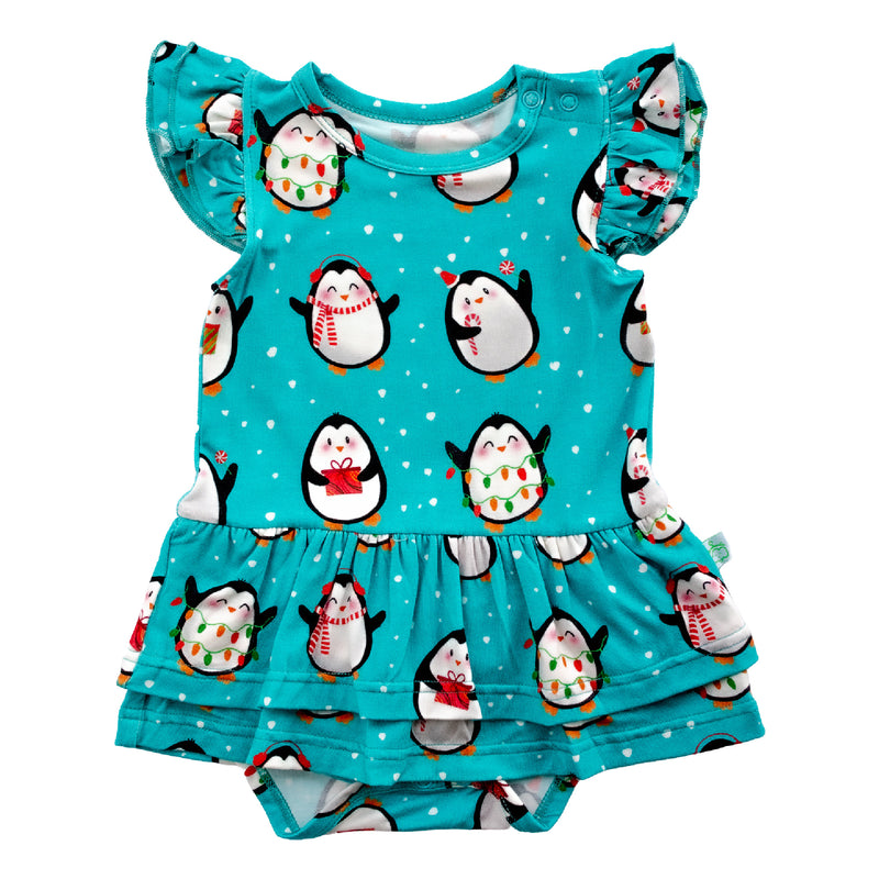 The one with the Jolly Penguins Twirl Bodysuit - Pure Bambinos
